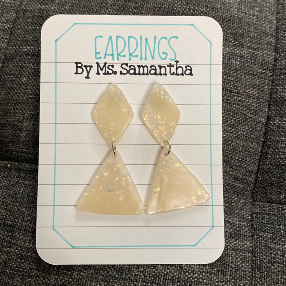 Clay Earrings -SPARKLES